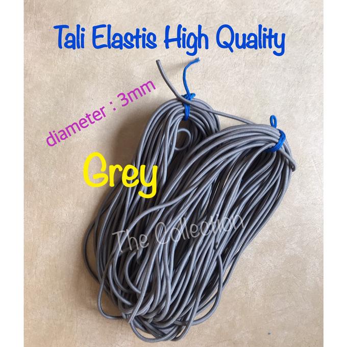 

CR113 meteran GREY 3mm Tali Karet Elastis string benang craft