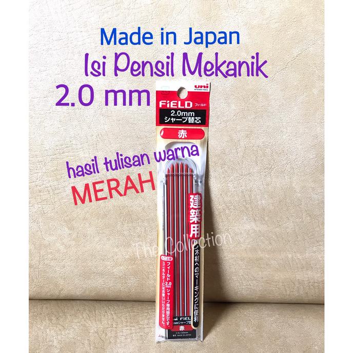 

ATK680UN hasil Merah JAPAN refill RED 2.0 mm isi pensil mekanik 144831