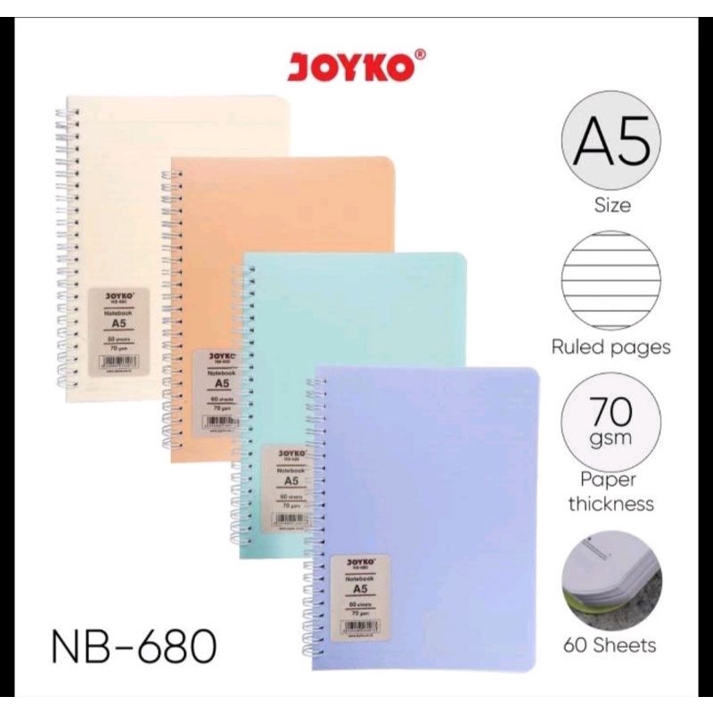 

Notebook Joyko NB-608 Pastel A5