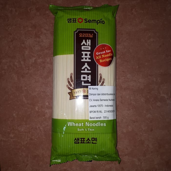 

Sempio Wheat Noodles Soft & Thin 500Gr E Halus Kering