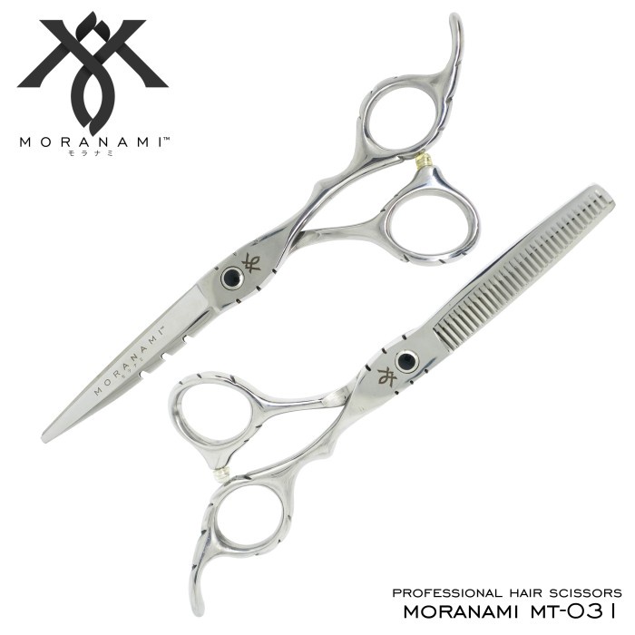 [New Ori] Gunting Potong Rambut Gunting Sasak Gunting Rambut Set Moranami Mt 031 Berkualitas