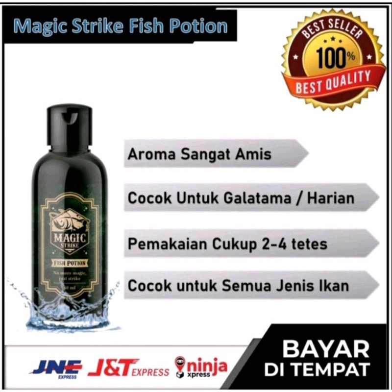 Essen Magic Strike Fish Potion Umpan Mancing Ikan