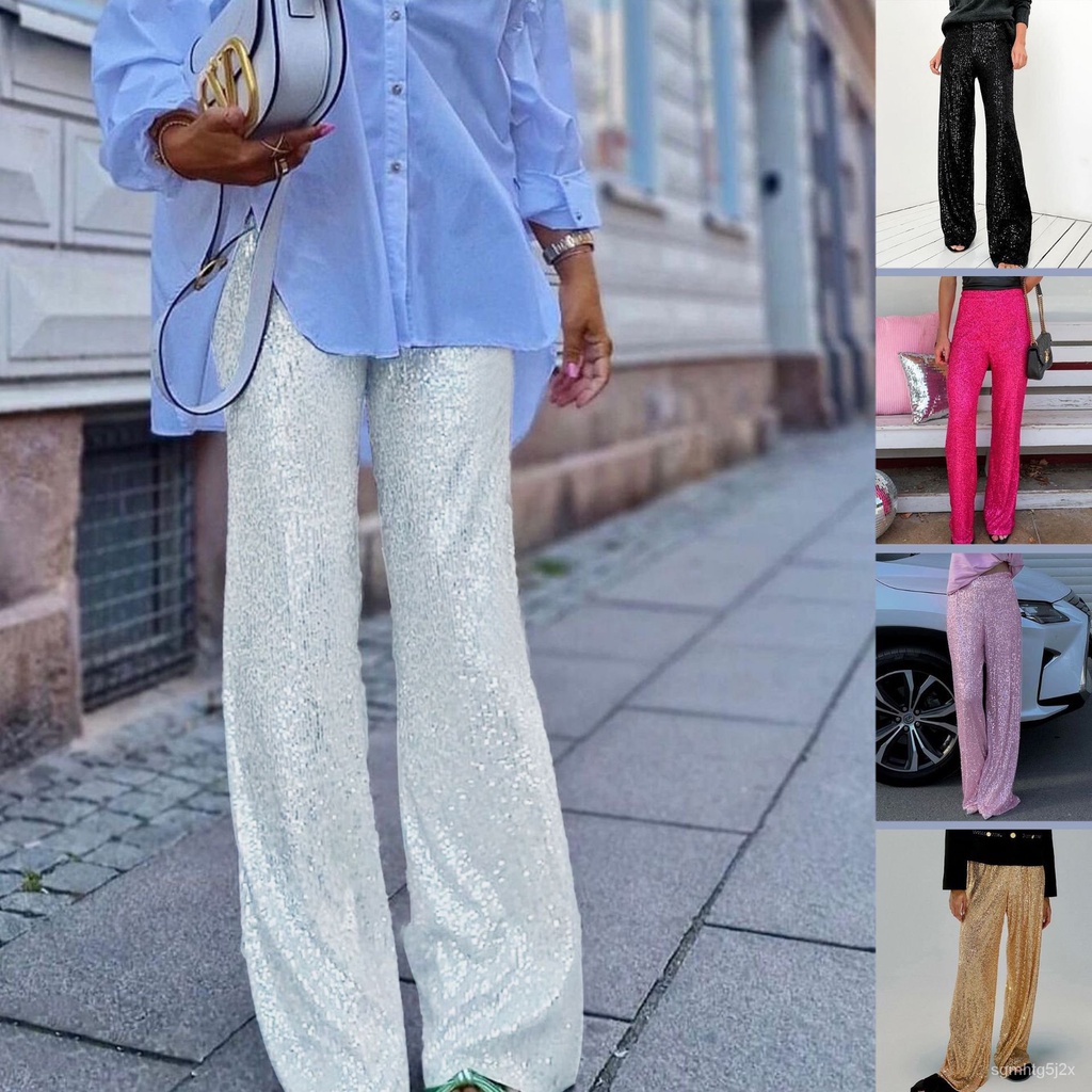 European and American New Foreign Trade Women's Clothing Amazon Aliexpress Hot Sale Pure Color Sequi