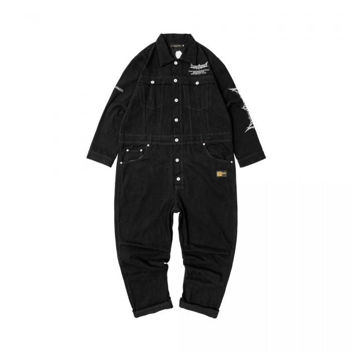 SSST x Deadsquad Snakegoat Coverall Jumpsuit Hitam