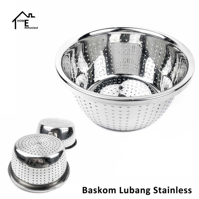 

Baskom Lubang Saringan Tirisan Strainer Stainless Steel Ember