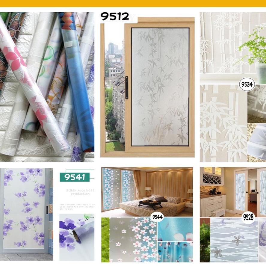 PAKET 5 ROLL Stiker Kaca Part 2 45Cm X 1Meter Wallpaper stiker kaca Jendela Rumah tidak tembus panda