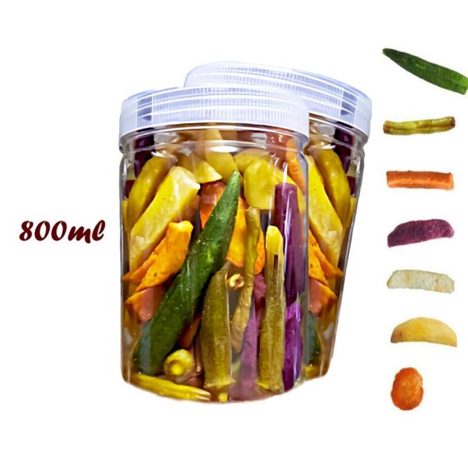 

800ml Keripik Sayur Mix Premium Keripik Buah Snack Sehat HTS
