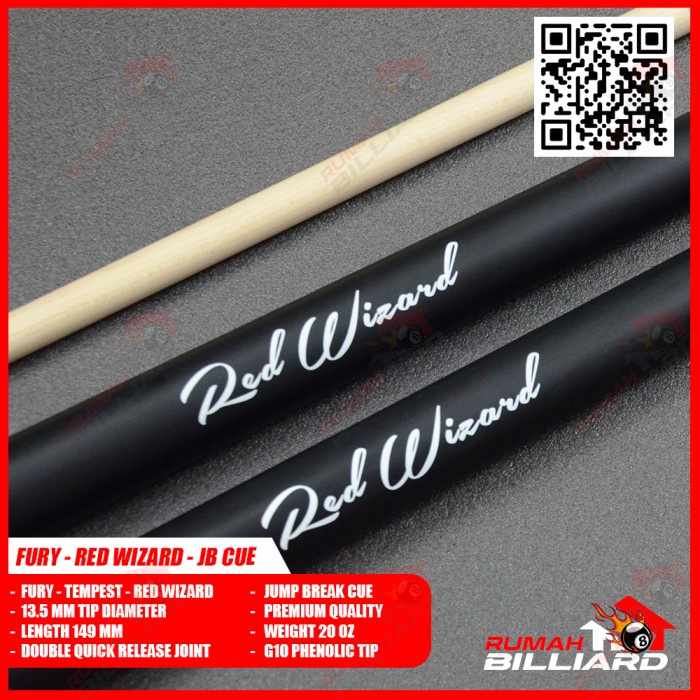 Stick Billiard - Billiard Cue - Fury Red Wizard - Jump Break Cue