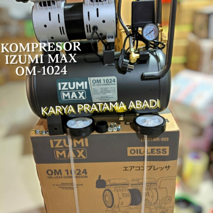 KOMPRESOR IZUMI 24 LITER OL 10-24 KOMPRESOR OILESS IZUMI 1 HP 24 LITER