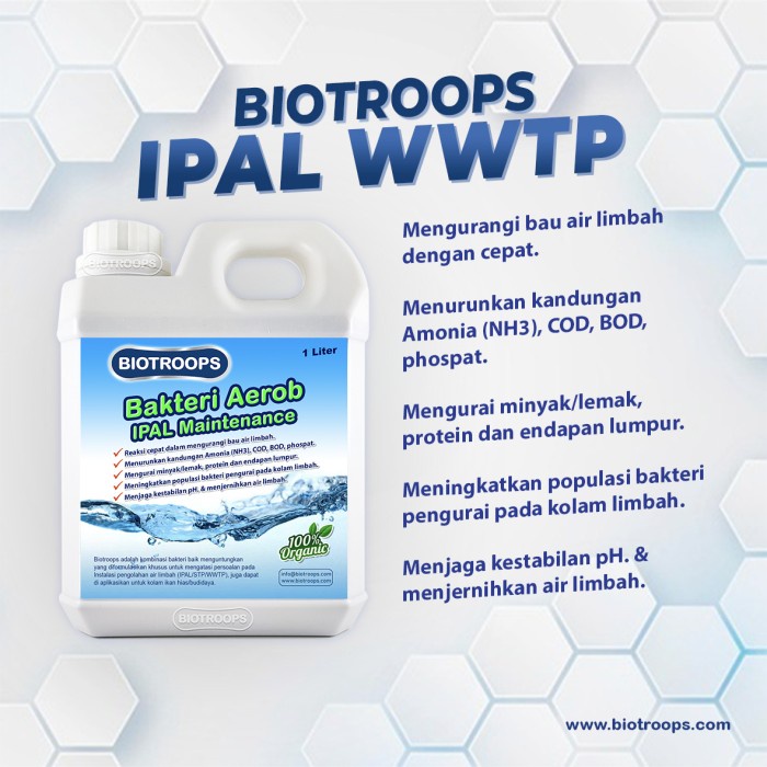 Promo Biotroops Aerob Bakteri Pengurai Limbah Cair