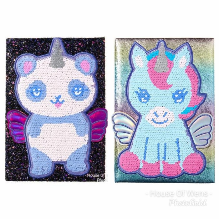 

SMIGGLE CUTIECORN SEQUIN BOOK - BUKU DIARY SMIGGLE