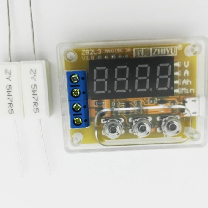 Zhiyu Zb2L3 Alat Ukur Kapasitas Baterai Lithium Sla 18650