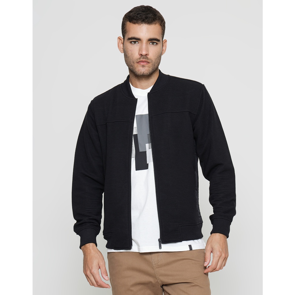 Cole Jaket Knit Ottoman Pria 118444604