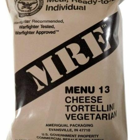 

usa mre ransum tentara amerika menu 13 (menu vegetarian) BS1