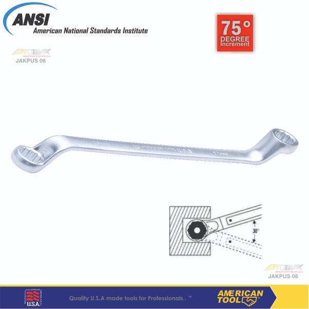 Kunci Ring Eliptical 16 x 17 American Tool 75 Degree 8957945 ORIGINAL