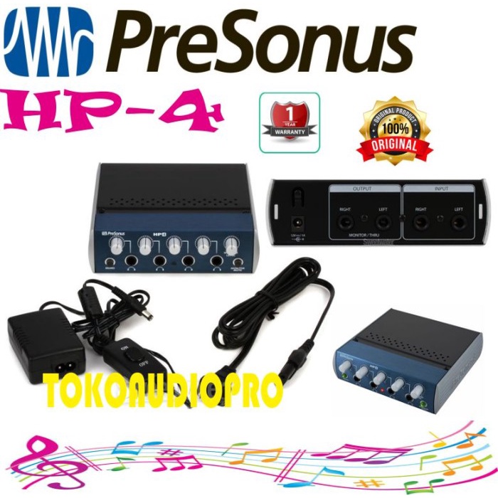 PreSonus HP4 4-channel Headphone Amplifier