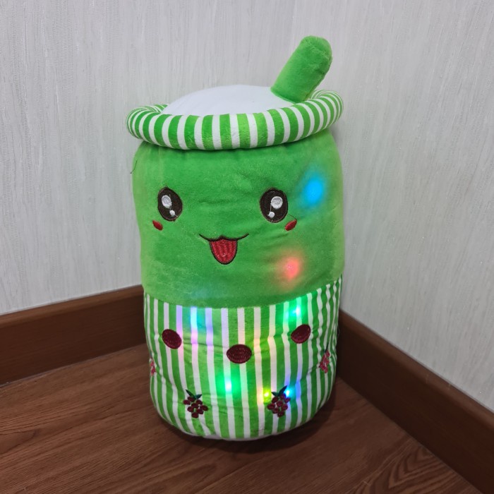Boneka Boba Jumbo Led Viral Boba Doll Minuman Boba Milk Tea Terlaris