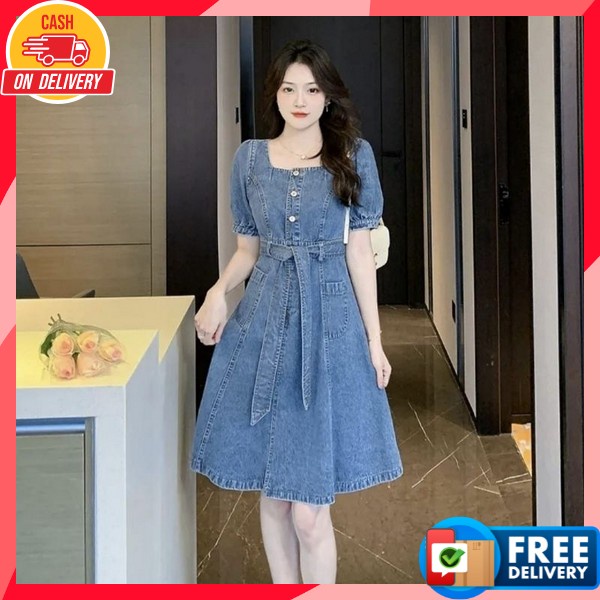 Drees Pesta Kondangan Daster Wnita Korean Style Modern Pakaian Dres Ibuibu Rumahan Bsju Rok Terusan 