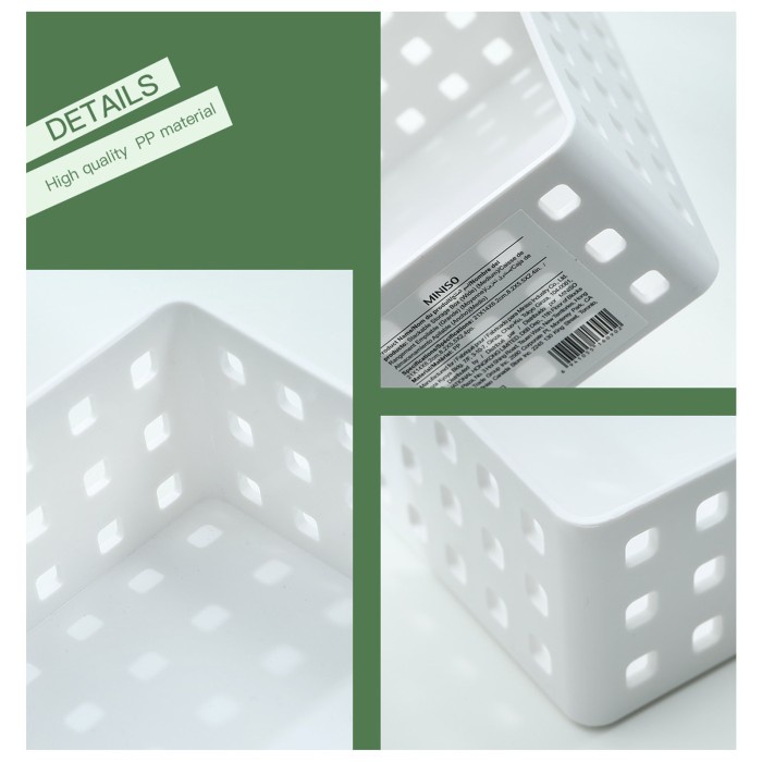 Terbaru Miniso Stackable Storage Box Organizer Multifungsi, Tinggi, Besar