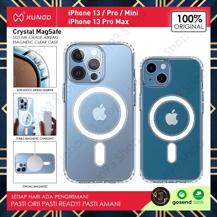 Case MagSafe iPhone 13 / Pro / Max XUNDD Crystal Hybrid Clear