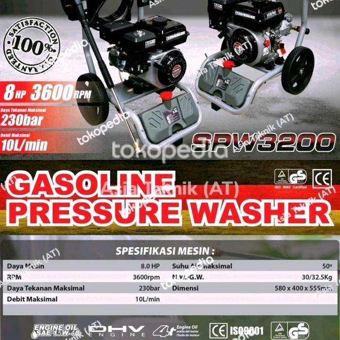 Starke High Pressure Washer Jet Cleaner Starke Spw3200 Spw 3200 Ori Berkualitas
