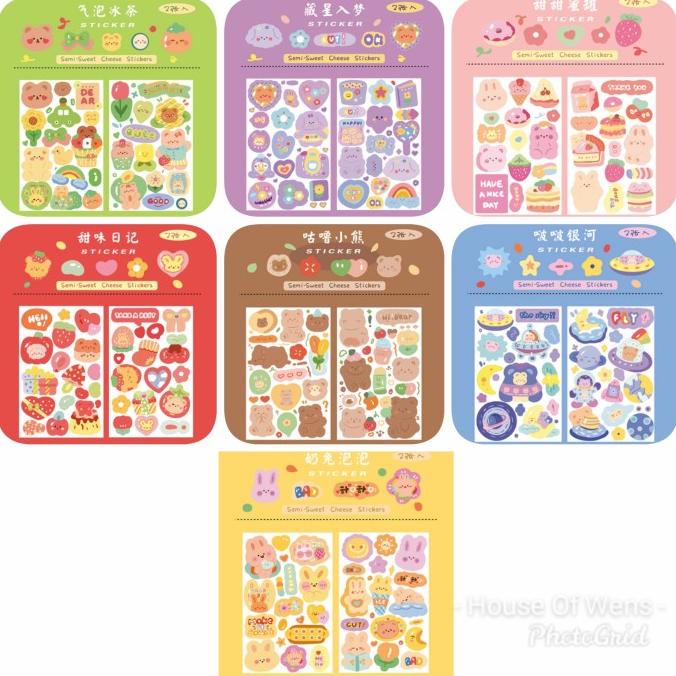 

Sticker Sweet Cheese Diary Stickers Stok Terbatas