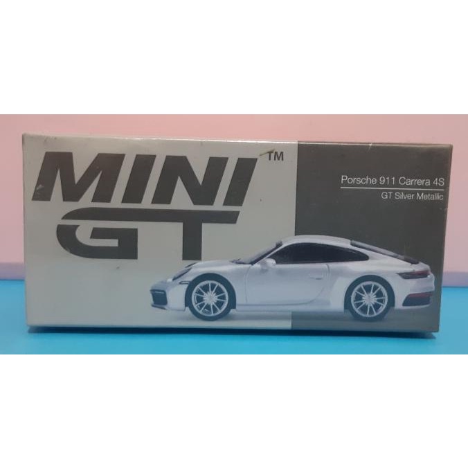 MiniGT Mini GT 303 Porsche 911 Carrera 4S GT Silver Metallic