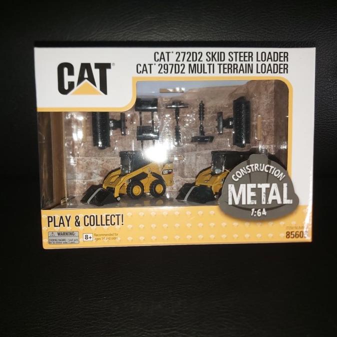 Miniatur Diecast Alat Berat CAT 272D2 & CAT 297D2 Loader