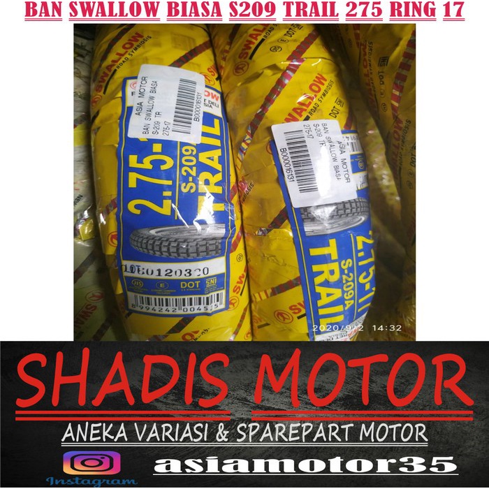 Ban Swallow Biasa S-209 Trail 275 Ring 17 Best