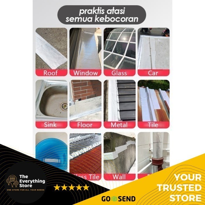 3Pcs Lakban Karet Anti Super Mampet Bocor Original Tes