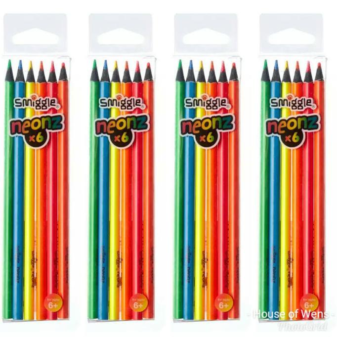 

Smiggle Neon Studio Pencil Pack X6 Limited Edition
