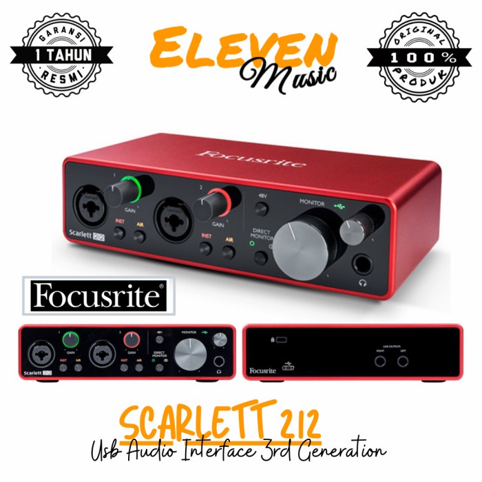 focusrite scarlett 2i2 3rd gen
