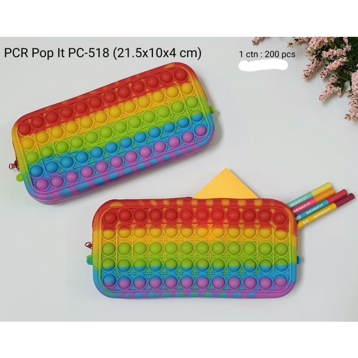 Gratis Ongkir Tempat Pensil Pen Case Sleting Pop It Pc-518 Fidget Toys Squishy