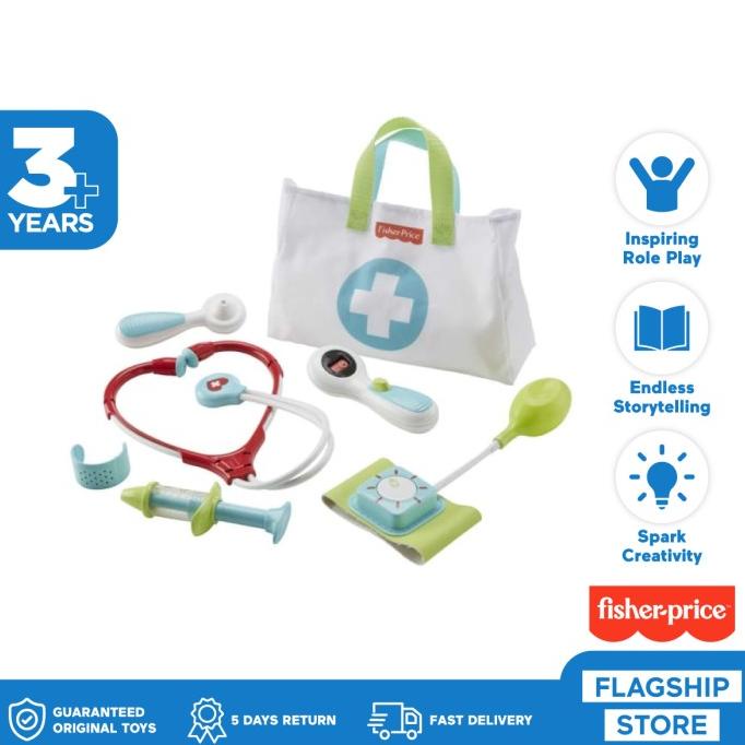Fisher Price Medical Kit Doctor Pretend Playset - Mainan Edukasi Anak