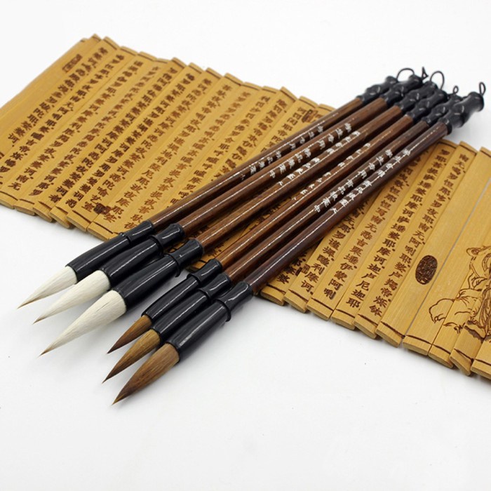 

Kuas Kaligrafi Calligraphy Brush Kuas Lukis 1 Set Isi 3 Pcs