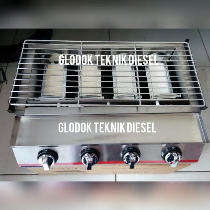 ALAT PANGGANG GAS 4 TUNGKU PANGGANGAN PORTABLE ORIGINAL