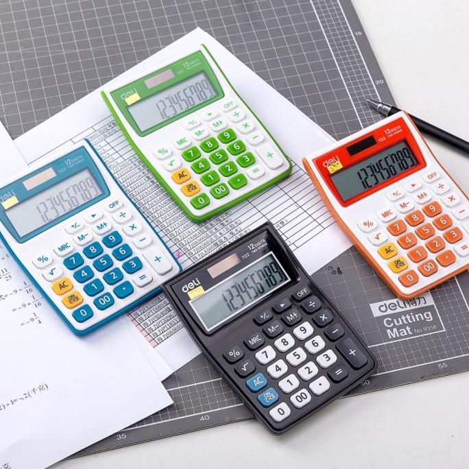 

TERLARIS DELI KALKULATOR PORTABLE 12 DIGIT LAYAR LCD PORTABLE CALCULATOR E1122