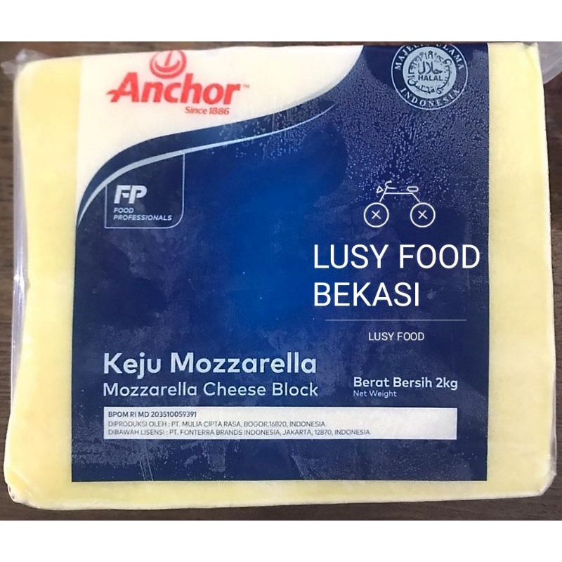 

Mozzarella Anchor Keju 2Kg Halal