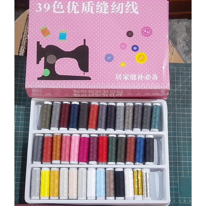 

Benang Jahit Set 39 Warna Warni Ekonomis Termurah / Benang Jahit Katun
