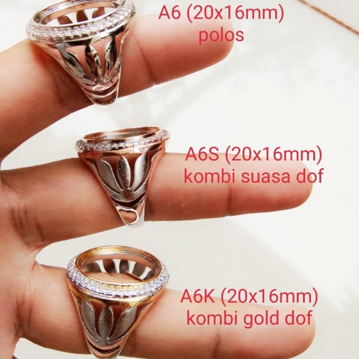 [Baru] Ring Cincin Emban Perak Hongkong / Silver 925 / Model A6 Terbatas