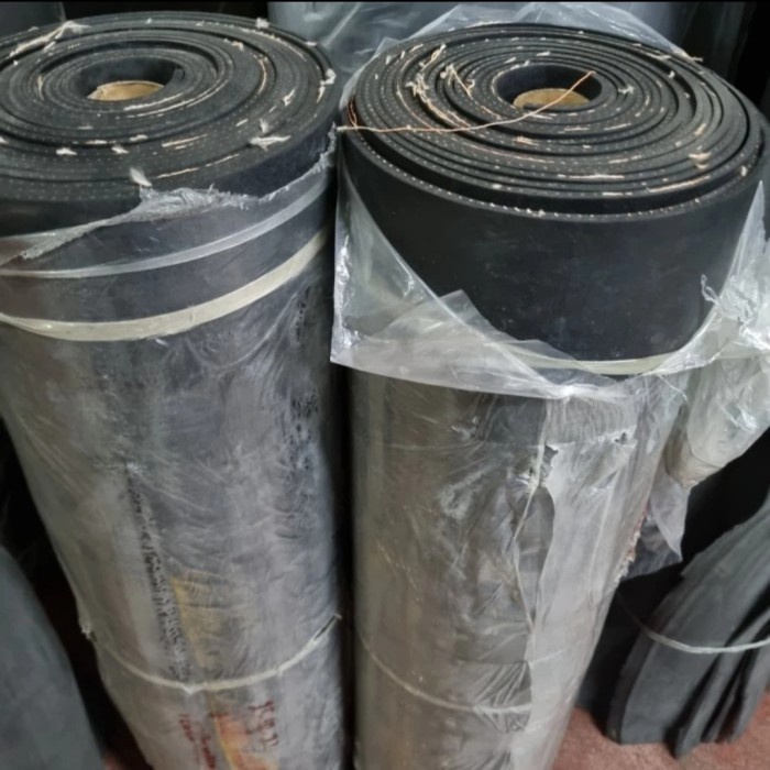 [Baru] Rubber Sheet Serat Benang  Karet Lembaran 2Ply Serat Benang  3Mm Limited
