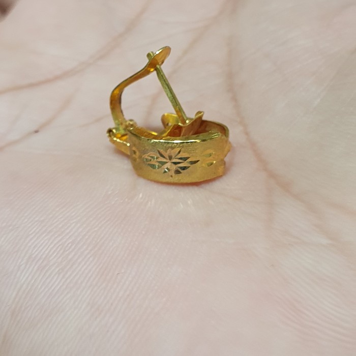 [Baru] Anting Jepit Bangkok Emas Diskon