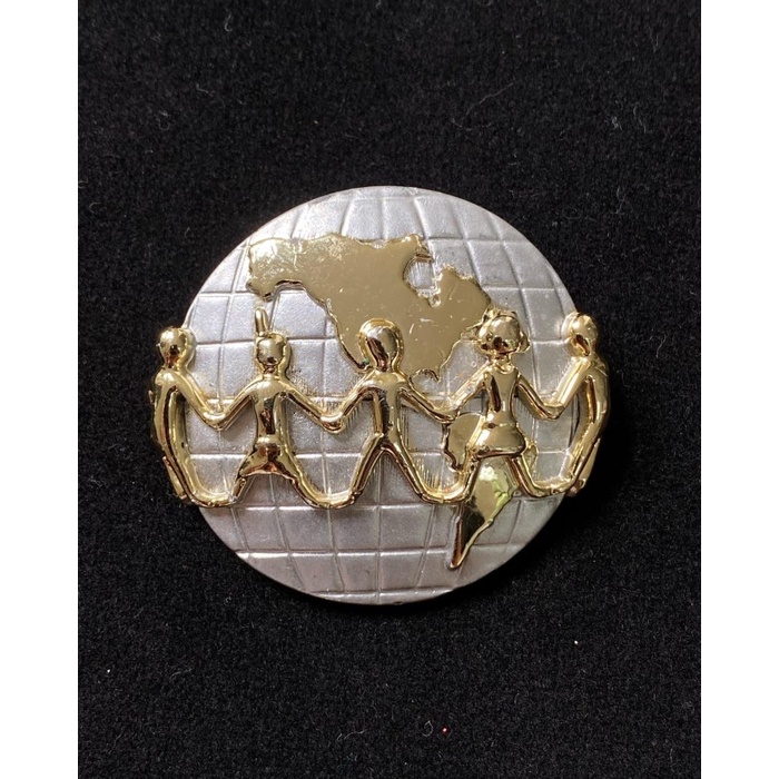 [Baru] Vintage Ajc People Around The World Brooch Limited