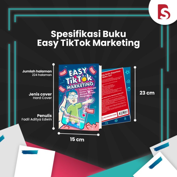 [COD] Buku Easy Tiktok Marketing Original Asli Limited