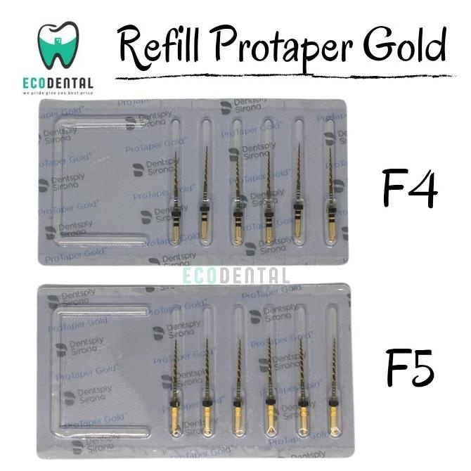 Dentsply Protaper Gold F4 F5 Eceran Refil Rotary Endodontic Jarum Endo