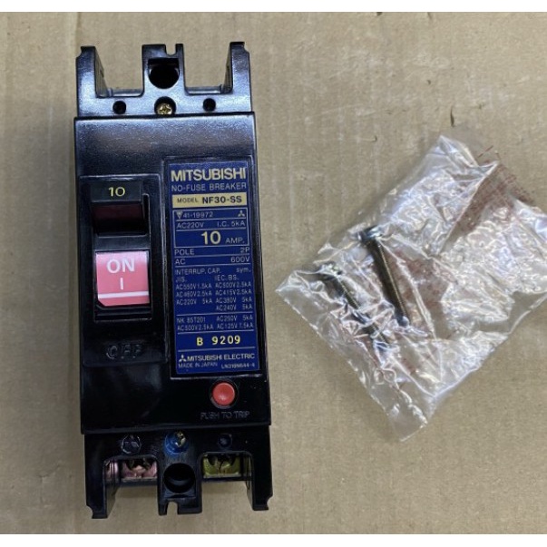 [New] Breaker Mitsubishi Nf30-Ss 10A 2P/2Pole Diskon