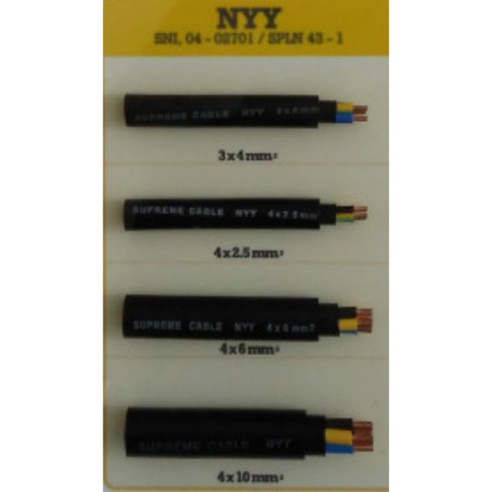 [Ori] Kabel Power Nyy 4X50Mm Meteran - Eceran / Kabel Nyy 4X50Mm 4Besar Diskon