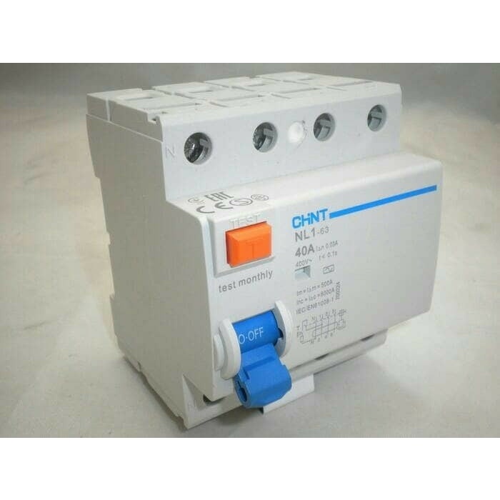 [New] Rccb 4Pole 40A 30Ma Chnt/Rccb 4P 40A 30Ma Chnt Diskon