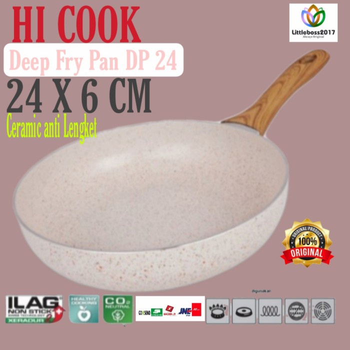 [Ori] Deep Fry Pan Hi-Cook Deep Fry Pan Dp-24 Berkualitas