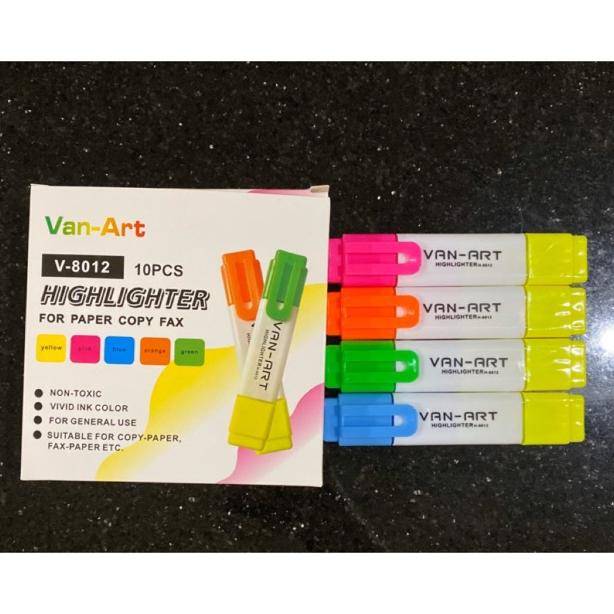 

Hot - ( 1 kotak isi 10 biji) highlighter bolak balik 2 warna, highlighter V-8012 ,,